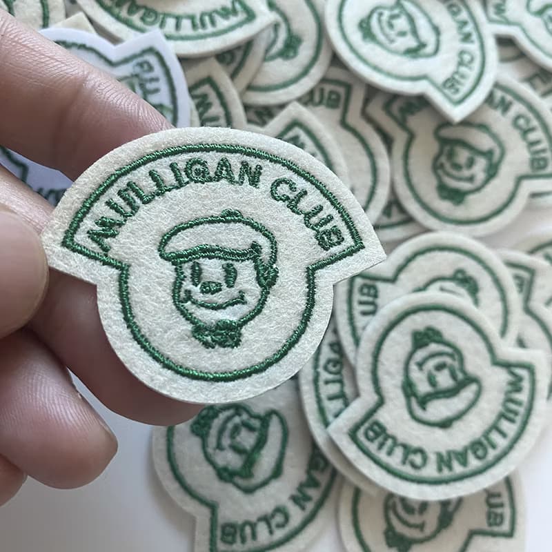 Custom adhesive patches with peel-and-stick backing for easy application